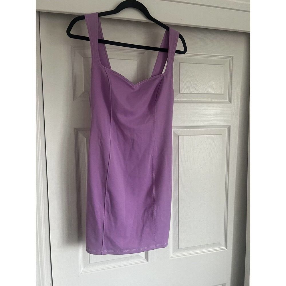 ASTR the Label Sterotype Dress Lilac Bodycon Stretch Mini Sz M, Sweetheart Neck